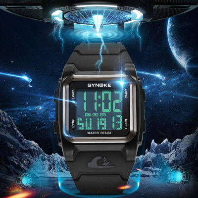 SYNOKE Digital Watch For Men Waterproof 50M Sport Military Electronic Watch For Men Wristwatch Male Clock Montre Homme 9803