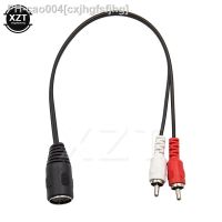 Newest 5 Pins DIN Female To 2 RCA Male Plug AMP Audio Adapter Cable 0.3M Audio Converter Cable High Quality