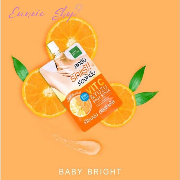 baby-bright-vit-c-amp-yuzu-body-scrub-เบบี้-ไบร์ท-วิตซี-แอนด์-ยูซุ-บอดี้-สครับ-40-กรัม-1-ซอง-90138-สครับรักแร้