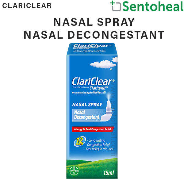 ClariClear Fast Acting 12 hours Nasal Decongestant Spray 15ml | Lazada ...