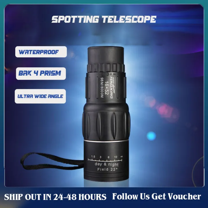 Monocular telescope 16X52 high magnification noninfrared low light