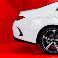 Car Spoiler Sticker Rear Bumper Side Air Knife For Mercedes-Benz CLS-Class C257 CLS350 CLS450 2018+ AMG Gloss Black 2Pcs