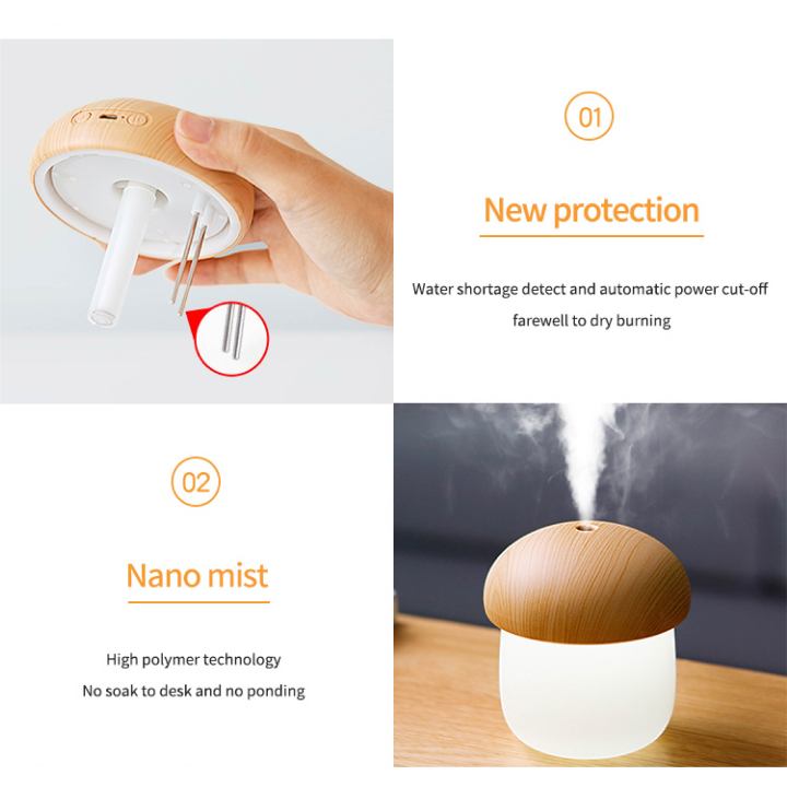 jisulife-jm02-mushroom-led-humidifier-เครื่องเพิ่มความชื้น-ของแท้-ประกันศูนย์ไทย-6เดือน