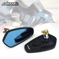 XMAX Motorcycle Rear View Mirror Blue Convex Aluminum Mirrors for Yamaha XMAX 250 300 400 2017 2018 2019 2020 2021 2022 2023