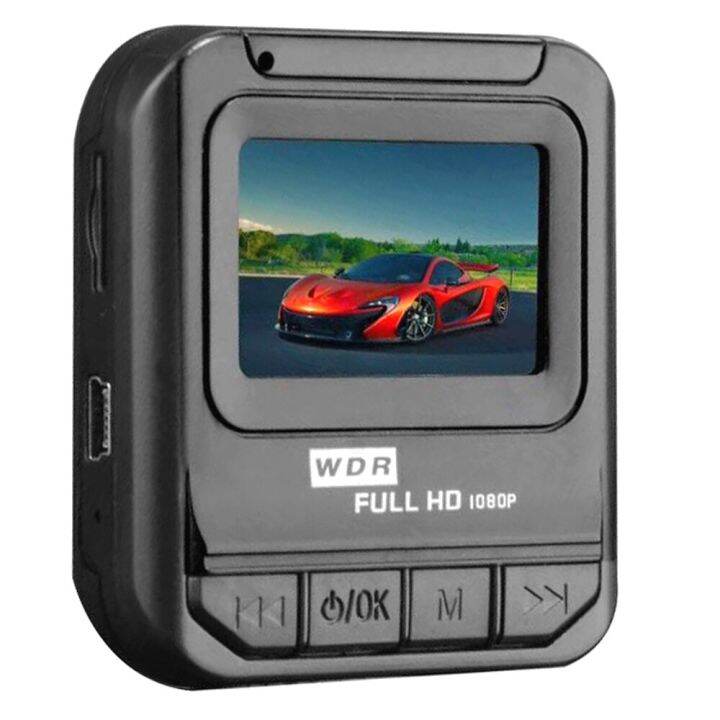 กล้องติดรถยนต์กล้อง-dvr-1080p-เซ็นเซอร์รถยนต์ความละเอียดสูงการมองเห็นได้ในเวลากลางคืนกล้องติดรถยนต์กล้องติดรถยนต์กล้องจิ๋ว1-6นิ้วจอสี
