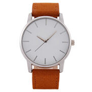 New Fashion Men s Watch Men s Watch Large Dial Belt Quartz Watch