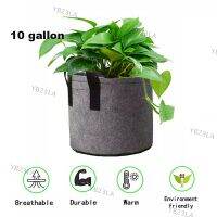 Planting Bag Grey Potato Fabric Vegetable Growing Pot Garden Tools 10 Gallon Eco-Friendly Grow Container BagsYB23TH