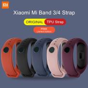 Xiaomi Mi Band 3 4 Dây Đeo Cổ Tay Chính Hãng Vòng Đeo Tay Silicon TPU