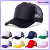 BETTERFORM บุรุษสตรี หมวกแบน หมวกฤดูร้อน หมวก trucker หมวกแก๊ป หมวกเบสบอล Sunhat