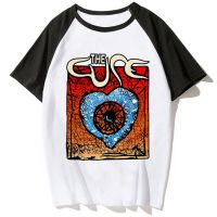 The Cure เสื้อยืดผู้หญิง,เสื้อยืดดีไซเนอร์ฮาราจูกุญี่ปุ่นเด็กผู้หญิงเสื้อผ้าญี่ปุ่นอนิเมะตลก