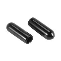 500Pcs Rubber End Caps 4mm ID PVC Round Tube Bolt Cap Cover Screw Thread Protectors Black