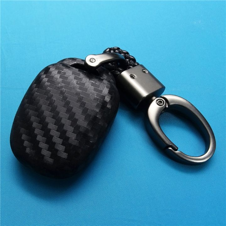 dfthrghd-1pc-car-black-durable-silicone-keychain-protective-shell-decoration-accessories-fit-for-toyota-vios-2012-2018-car-key-fob-case