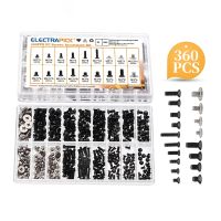 300/360Pcs M2 M2.5 M3 KM Screw Flat Head Phillips Screws Laptop Notebook Screws Set Kit For Computer Notebook Small Screw Kit