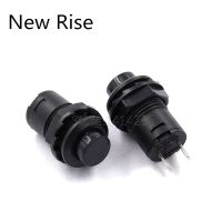 10Pcs DS-425A 12mm Black Self-locking Button Switch 3A 125VAC 1.5A 250VAC Self Latching ON/OFF Push Button Switch Switch Electrical Circuitry  Parts