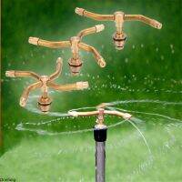 2/3/4 Arm Automatic Rotary Sprayer 360 Degree Rotation Brass Lawn Irrigation Sprinkler Heads Garden Accessories Watering Nozzle Watering Systems  Gard