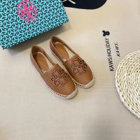 Tb foreign trade all-match fisherman shoes tory burchˉwomen 2023 new European-style sheepskin lazy thick bottom flat bottom one pedal round head flow