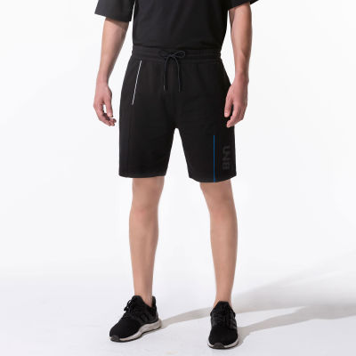 กางเกงขาสั้นผู้ชาย กางเกงลำลอง สีดำ UNBOUND HARBOR TRACK SHORTS (2023)