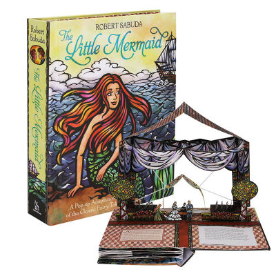 Little MermaidหนังสือสเตอริโอภาษาอังกฤษOriginalรุ่นLittle Mermaid Pop-Upหนังสือเด็กสมุดวาดภาพระบายสีสำหรับเด็ก3Dการศึกษาหนังสือกิจกรรมหนังสือสนุกคอลเลกชันของขวัญปกแข็งสีBigเปิดหนังสือ