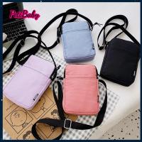 PETIBABY สำหรับผู้หญิง สีทึบทึบ กระเป๋ามีซิป เล็กๆน้อยๆ กระเป๋า Crossbody กระเป๋าใส่โทรศัพท์ กระเป๋าสะพายไหล่แบบสั้น กระเป๋าถือแบบถือ