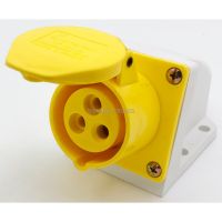 Special Offers 16A 2P E 3 Pin 110-130V IP44 113-4 Single Phase Splashproof Industrial Sur Mounting Socket