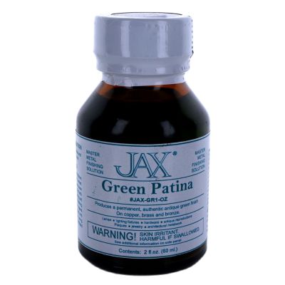น้ำยาลงดำ Jax Green Patina เพื่อทำให้โลหะเปลี่ยนสี สำหรับทองเหลือง ทองแดง และบรอนซ์