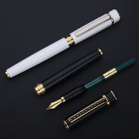 Hero 979 Square Cap Metal Fountain Pen Golden Plates Clip Iridium Fine Nib 0.5mm Fashion Writing Ink Pen for Office Business