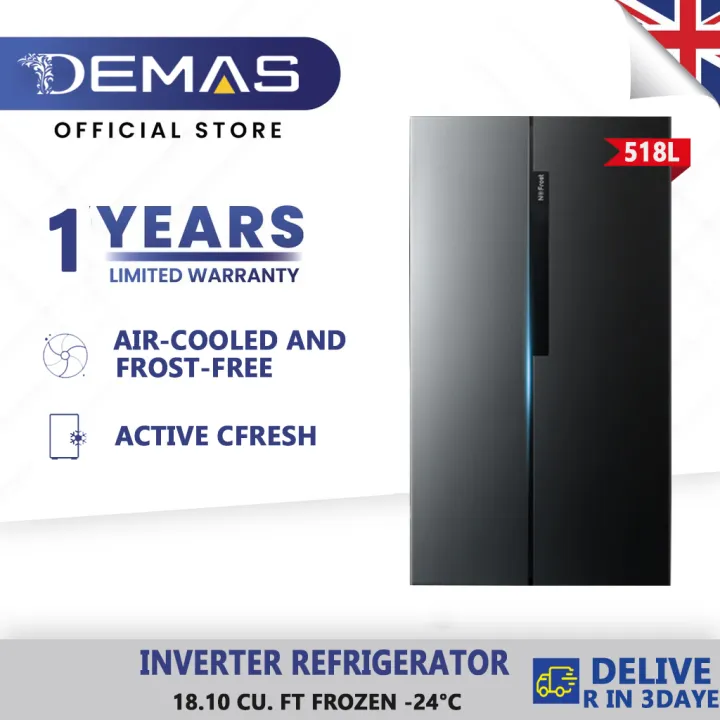 DEMAS Household 518L French door Refrigerator SidebySide Refrigerator