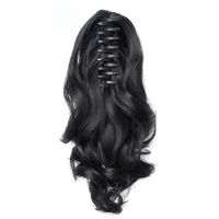 TOPREETY Synthetic Hair Heat Resistant Synthetic Hair Fiber 90gr Wavy Claw Clip in/on Ponytail Extensions CP-222 Wig  Hair Extensions  Pads