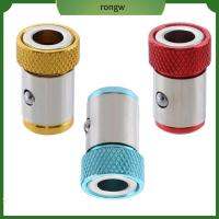 RONGW 5pcs โลหะสำหรับตกแต่ง ไขควงแหวนแม่เหล็ก เครื่องมือเจาะรู ป้องกันการกัดกร่อน อุปกรณ์เสริมสกรู ที่มีคุณภาพสูง แม่เหล็กที่แข็งแกร่ง ดอกสว่านแม่เหล็ก สกรูสำหรับสกรู