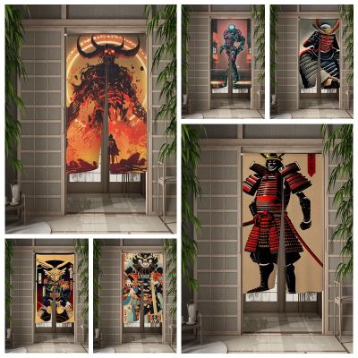 Fashion 2023 Japanese style samurai door partition curtain semi hanging restaurant kitchen decoration Noren