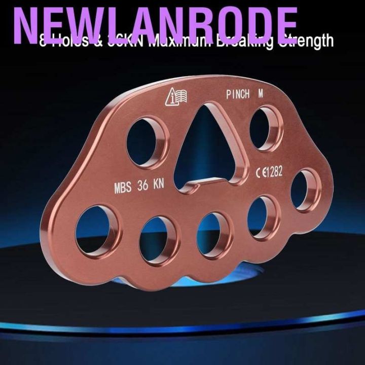 newlanrode-8หลุมเกียร์ข้อต่อจุดยึดหลายจุดสำหรับปีนเขาแผ่นที่จัดเตรียมเครื่องมืออุปกรณ์กลางแจ้ง8หลุม