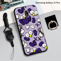 เคส TPU นิ่มสำหรับ Samsung Galaxy J530/J5 2017/J5 Pro 2017เคสโทรศัพท์แบบกล่องคลุมทั้งหมดพิมพ์ลายป้องกันการตกหล่นฝามีที่ถือวงแหวนและเชือก