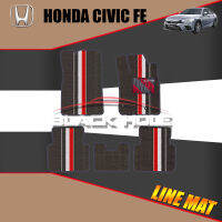 Honda Civic FE ปี 2021 - ปีปัจจุบัน Blackhole Trap Line Mat Edge (Set ชุดภายในห้องโดยสาร)