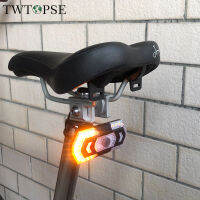 TWTOPSE ไฟแร็คจักรยานอัจฉริยะสำหรับ Brompton,แร็คจักรยานพับได้แบบดั้งเดิมไฟท้ายมาตรฐานตัวสะท้อนแสงที่ชาร์จ USB อุปกรณ์กันน้ำ (ไม่พอดีกับชั้น Q)