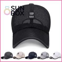 SUN BOX ใช้ได้ทุกเพศ พื้นที่กลางแจ้งกลางแจ้ง แห้งเร็วมาก กันน้ำกันน้ำได้ หมวก Snapback หมวกแก๊ปเบสบอล หมวกกันแดดหมวก ตาข่ายแบบตาข่าย