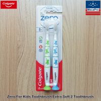 Colgate® Zero For Kids Toothbrush Extra Soft 2 Toothbrush คอลเกต แปรงสีฟัน สำหรับเด็กอายุ 2 ปีขึ้นไป  1 แพ็ค 2 ชิ้น