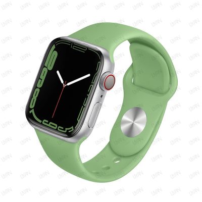 สายซิลิโคนสำหรับ Apple Watch Series 7 8 41Mm 45Mm Ultra 49Mm 44 40 MM Correa 38/42Mm สายข้อมือสายนาฬิกา Apple Watch 6 5 4 3 Se