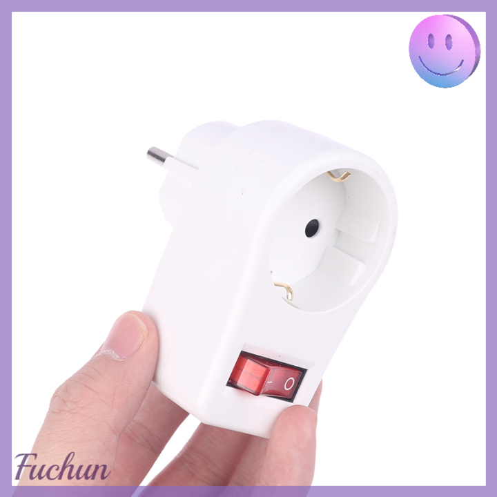 fuchun-1ชิ้นตัวแปลงปลั๊กต่อจ่ายไฟหลอดไฟ16a-250v