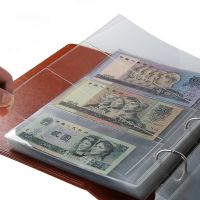 ❁ 10Pcs Money Banknote Paper Money Album Page Collecting Holder Sleeves 3-slot Loose Leaf Sheet Album Protection New Arrive