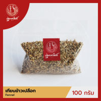 เทียนข้าวเปลือก / ยี่หร่าหวาน ปฐมาพาณิชย์ 100 กรัม (Fennel)  เครื่องเทศ / เครื่องปรุง สมุนไพร สำหรับประกอบอาหาร-เครื่องดื่ม