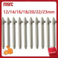 MSRC 10Pcs/Lot 12/14/16/18/20/22/23mm หมุดนาฬิกา เหล็กไร้สนิม เส้นผ่าศูนย์กลาง1.5มิลลิเมตร หมุดสปริงบาร์ เครื่องมือ pepair สปริงบาร์สวิทช์เดี่ยว อุปกรณ์เสริมทดแทน