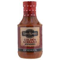 [Mega Sale] Free delivery จัดส่งฟรี  Tony Roma Golden Serrano Barbecue Sauce 538g. Cash on delivery เก็บเงินปลายทาง