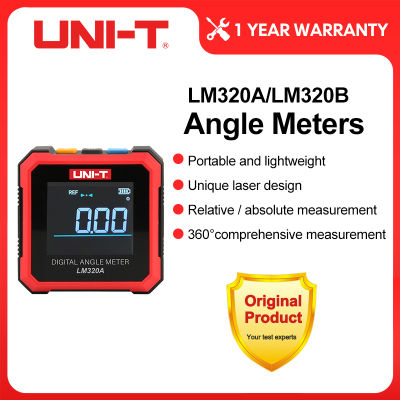 UNI-T LM320A LM320B อิเล็กทรอนิกส์ Angle Meter เครื่องวัดมุมดิจิตอลเครื่องวัด Inclinometer มุม Tester Bevel กล่อง Backlight