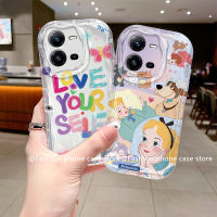 Phone Case เคส VIVO Y35 2022 กราฟฟิตี้หลากสีเคส VIVOY35ลายการ์ตูนโปร่งใสป้องกันการตกเคสซิลิโคนป้องกันเลนส์ทั้งหมดฝาหลังแบบนิ่ม