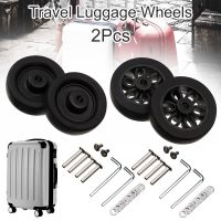 ♟ 2Pcs Replace Wheels With Screw For Travel Luggage Suitcase Wheels Axles Repair Kit Silent Caster Wheel DIY Repair