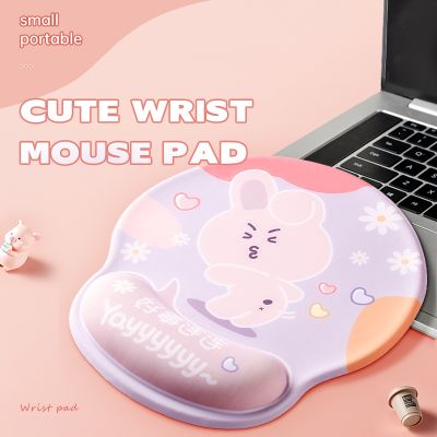 （A LOVABLE）น่ารัก WristbandMousepad Kawaii อุปกรณ์เสริมแล็ปท็อป Gamer คณะรัฐมนตรียาง Deskmat Pad EVA หนูจ้า