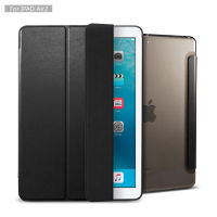 เคสไอแพดแอร์ iPad Air 2 Magnet Clear Back Case - Black (0490)