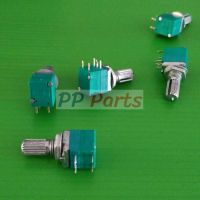 โพเทนชิโอมิเตอร์ Potentiometer วอลลุ่ม ไฟฉาย VR ปรับค่า 5 ขา B1K ถึง B500K #5 ขา เขียว (1 ตัว)