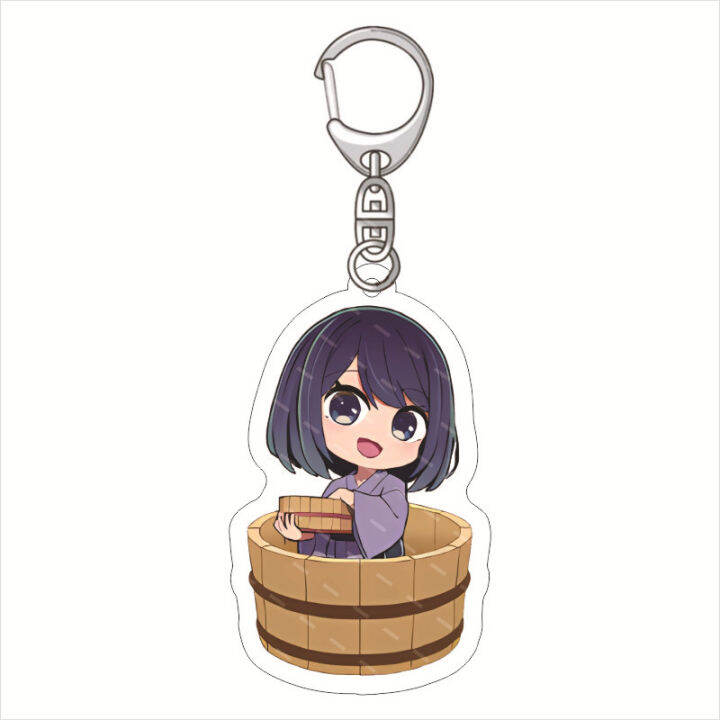 oshi-no-ko-keychain-anime-keyring-acrylic-cute-bag-pendant-kimono-hoshino-ai-ruby-arima-kana-gift