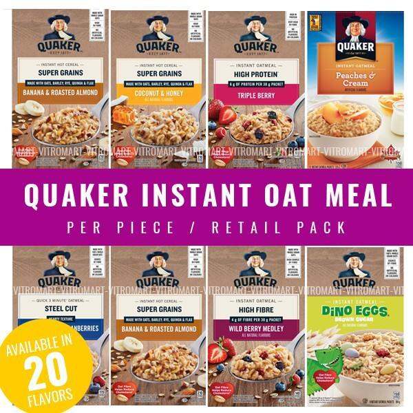 Quaker Instant Oatmeal Oats Flavored Oat Meal Keto Diet Meal Lazada PH